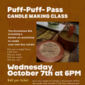Puff-Puff-Pass Candle Making Class at Thrive Craft NM - Wednesday, October 7th @6PM